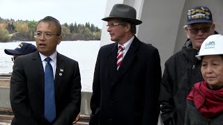 City celebrates freedom of family rescued by USS Duluth