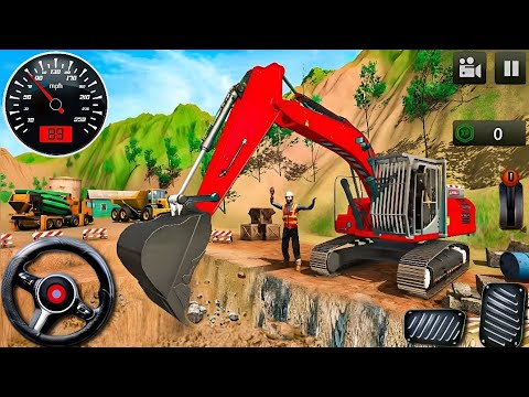 City Road Builder Construction 3D - Highway JCB Excavator Simulator - Android Gameplay 