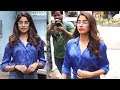 Janhvi Kapoor S Dashing Look In A Sexy Blue Shirt For Neha Dhupia S Show NoFilterWithNeha
