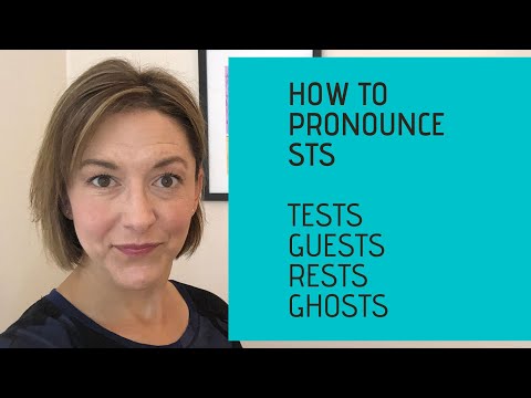 Learn to Pronounce TESTS, GUESTS, RESTS, GHOSTS - STS Ending in #English Pronunciation Lesson