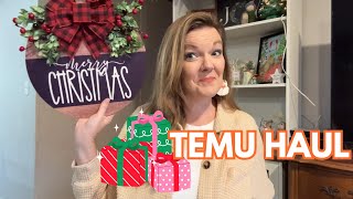 HUGE TEMU HAUL | Christmas, House Decor and Mom Gifts!