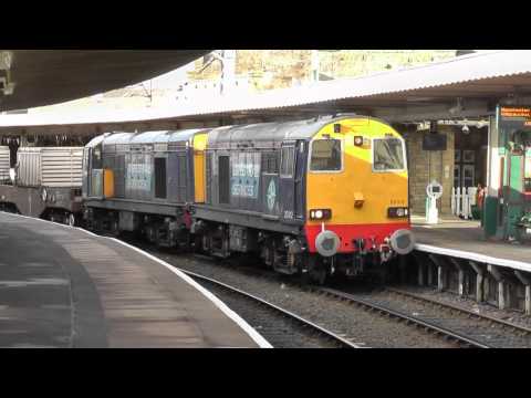 AWESOME 20312/20309 6K73 Sellafield - Crewe arriving/departing Carnforth 27th June 2012
