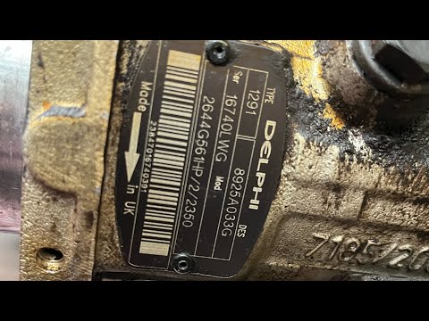 Perkins 1906/2200 Delphi 1291 injection pump replacement Manitou M50-4