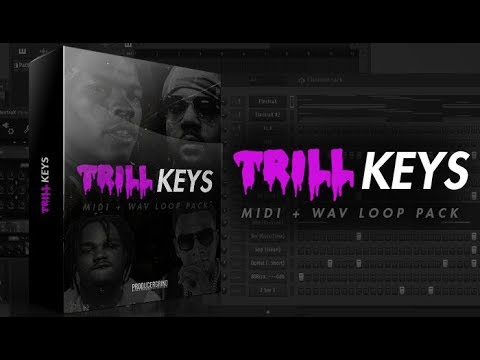 Trill Keys MIDI + WAV Loop Pack | 20+ Piano Melodies (Lil Baby x Money Man Trap Samples)