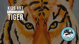 Kids Painting Tutorial: Tiger