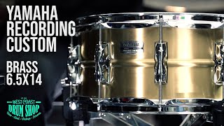 Video thumbnail for Yamaha 6.5x14" Recording Custom Brass Snare by West Coast Drum Shop