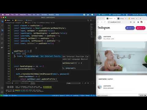 Signup using firebase Authentication | Instagram App part 9