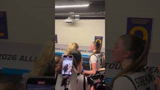 Iowa women's basketball after semifinal Big Ten Tournament win (3/7/26)
