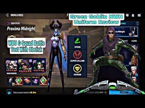 Green Goblin NWH Uniform Review | WBU & Squad Battle Test With Obelisk - Marvel Future Fight