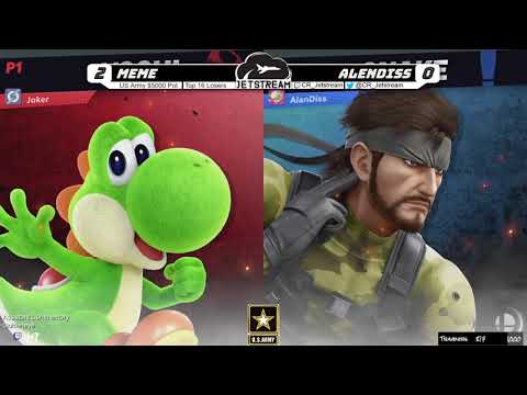 US Army $5000 Pot Top 16 Losers - Meme (Yoshi) Vs. AlenDiss (Snake) Smash Ultimate - SSBU