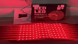 Red Light Therapy Belt for Body Massage Heating Infrared Light Device, Portable Cordless 660nm&850n