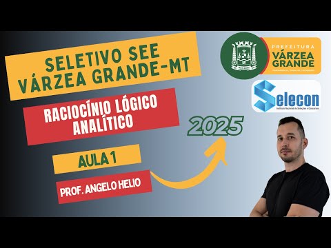 Selection Process for Education in Várzea Grande, MT | Selecon Exam Board | Logical Reasoning | L...