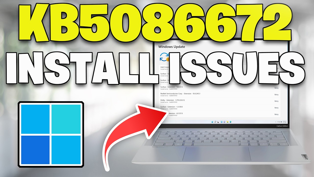 KB5086672 Update Not Installing Install Error Code 0x80070003/0x80070002/0x80071a2d Windows 11 FIX