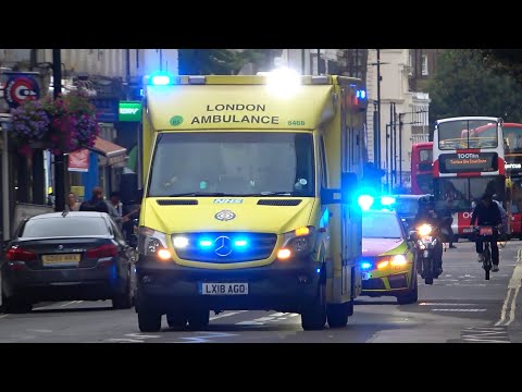 London Ambulance response vehicles emergency lights + sirens [collection]