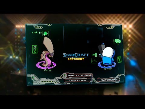 StarCraft "Cartoons": Larva (Z) vs. NaDa (T) @ ASL S7 - Top Koreans Match with Carbot Graphics