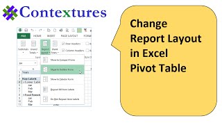 Change Excel Pivot Table Report Layout