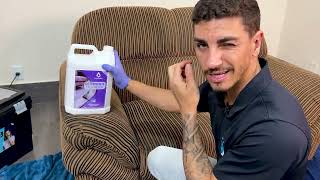 COMO LIMPAR SOFÁ - TECIDO CHENILLE (AULA GRATIS)