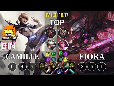SN Bin Camille vs Fiora Top - KR Patch 10.17