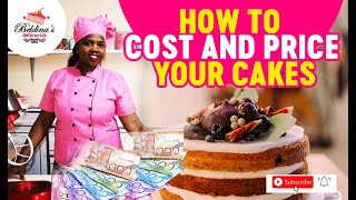 How to cost and price your cakes