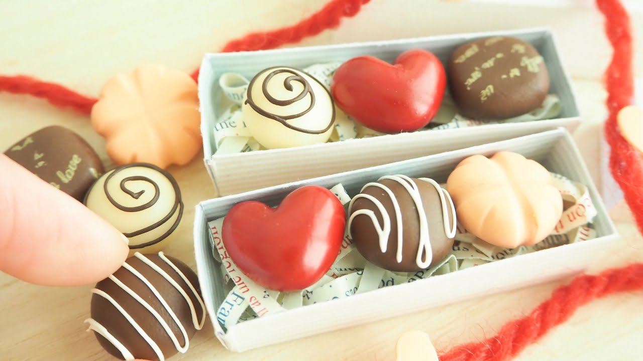 ミニチュアチョコレートの作り方 【バレンタイン】