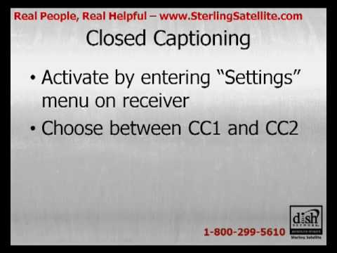 Closed Caption Dish