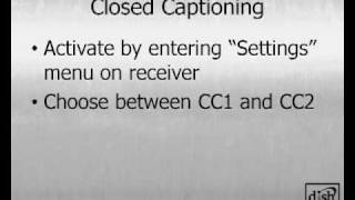 How Do I Control Closed Captioning on my DISH Network Receiver?