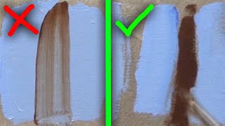 How I get oil paint to do what I want it to do even with no medium