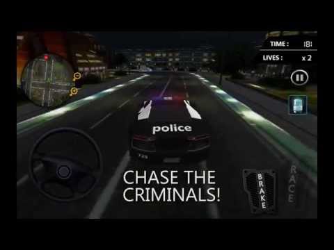 Real Police Car Chase Parking Video