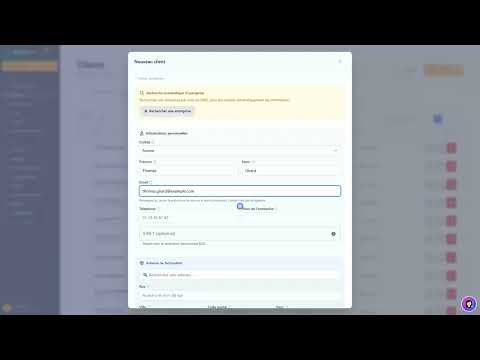 Tutoriel vidéo : Créer un client — Formation FacturesPro
