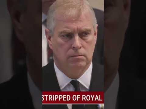 Queen Elizabeth has stripped the Duke of York, Prince Andrew, of all official roles #shorts