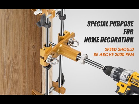 Luckyway Door Lock Hole Opener Kit, Lock Mortiser for Wooden Doors