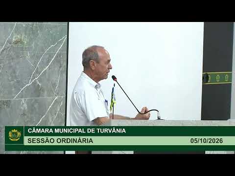36° Sessão Ordinária - 05/10/2026 | Câmara Municipal de Turvânia-GO