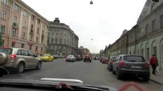 Разворот и поворот с трамвайных путей в плотном потоке