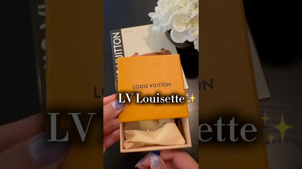 Luxury in a Tiny Box 💝 LV Louisette Unboxed✨                                  #shortsfeed #viral