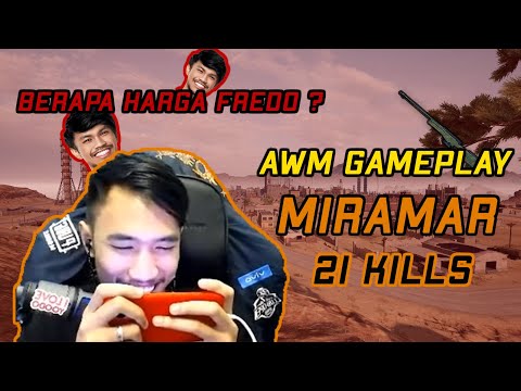 BERAPA HARGA FREDO ? - MANPARANG 21 KILL MIRAMAR GAMEPLAY