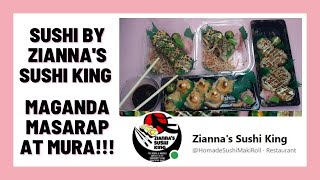 ZIANNA'S SUSHI KING FRIED FUTOMAKI ROLL SPICY CRISPY TUNA ROLL CREAMY SALMON TEMPURA MAKI ROLL SARAP