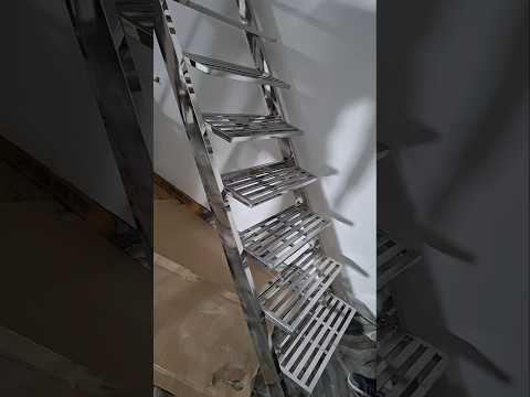 STAINLESS STEEL STAIRS | #explore #motivation #railing #interiordesign #steel #shorts