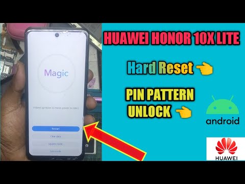how to huawei honor 10x lite pin pattern unlock /DNN-LX9/ hard reset