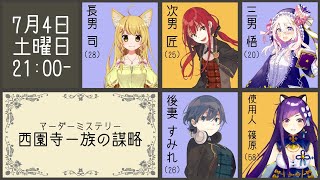 【ネタバレ注意】マーダーミステリー『西園寺一族の謀略』コラボ！【賀茂川ドイル】