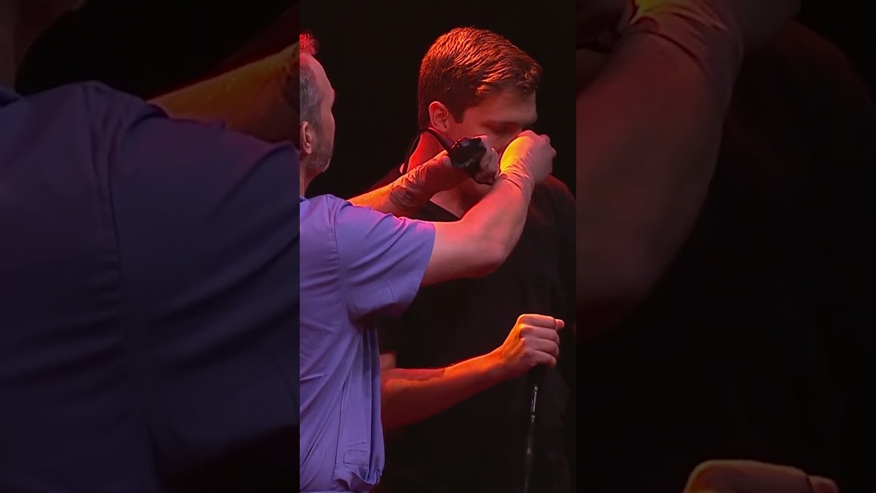 Now that's what I call a built-in drum kit! #TEDTalks