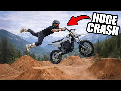 I Took My NEW 72V Electric Dirt Bike to an FMX Park… Kooz HP131E