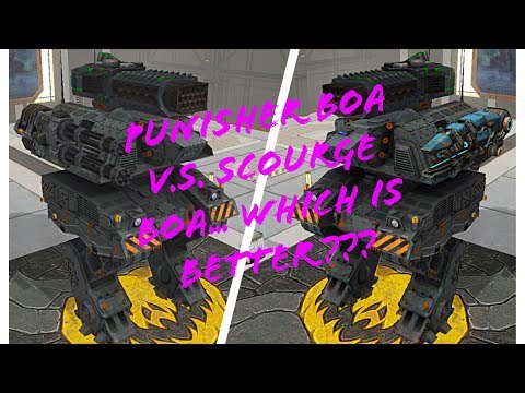 Punisher Boa v.s. Scourge Boa who can take out the same bots the fastest???!!