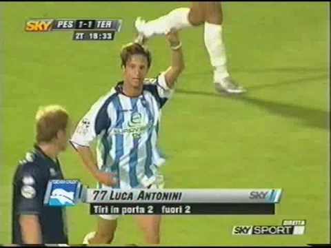 Luca Antonini gol in Pescara 1-1 Ternana 2004-05 - Serie B