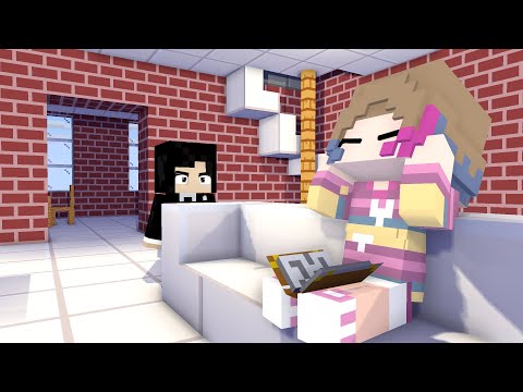 WOMP WOMP! DARLING OHAYO FIRST MEET WEDNESDAY ANGRY TO ENID - MINECRAFT ANIMATION #shorts