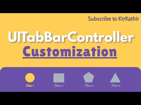 UITabBarController Customization | Xcode 11 | Swift 5.2 | KtrKathir