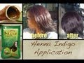Henna Indigo Application on Natural Hair 