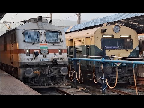 [6 IN 1] MEMU TRAINS AT VSKP RAILWAY STATION 