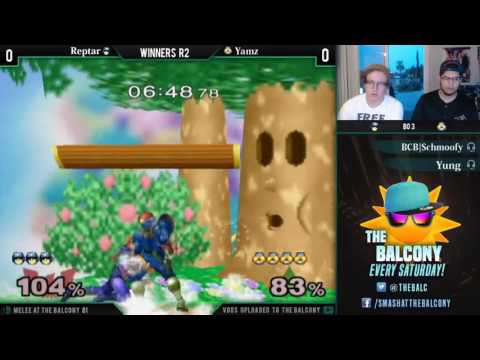 Melee @ the Balcony 81 - Winners R2 ft. Reptar (Falcon) VS Yamz (Sheik)