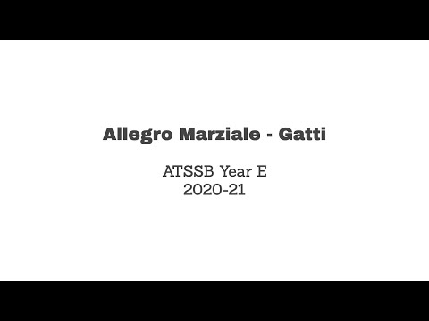 ATSSB 2020 - 2021 Year E Trumpet Etude Allegro Marziale  -Gatti