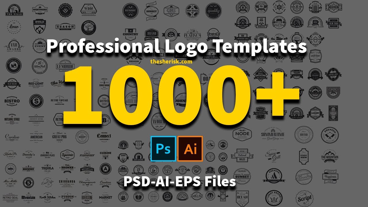 1000+ Professional Logo Templates Download In PSD AI And EPS Files |Sheri SK| |Logo Templates|